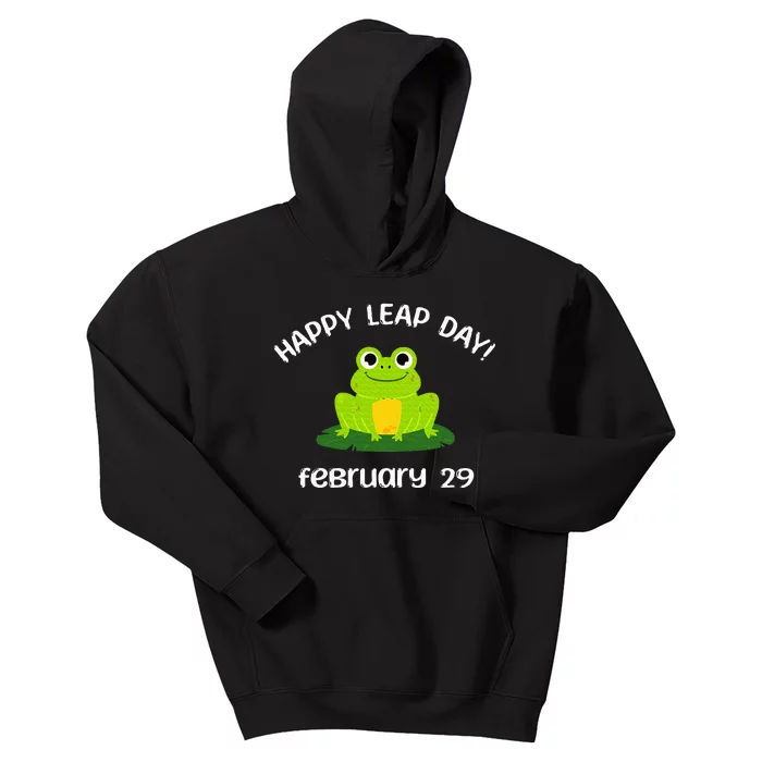 Happy Leap Day Year 2024 February 29th Funny Frog lovers Kids Hoodie ...