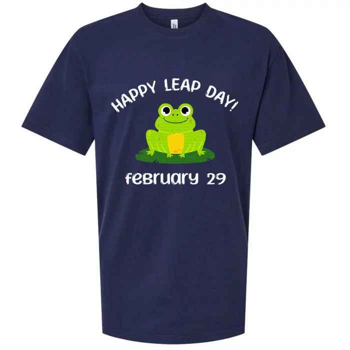 Happy Leap Day Year 2024 February 29th Funny Frog lovers Sueded Cloud Jersey T-Shirt