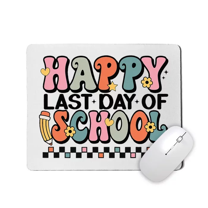 Happy Last Day Of School Teacher Student Graduation Mousepad