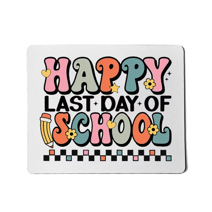 Happy Last Day Of School Teacher Student Graduation Mousepad