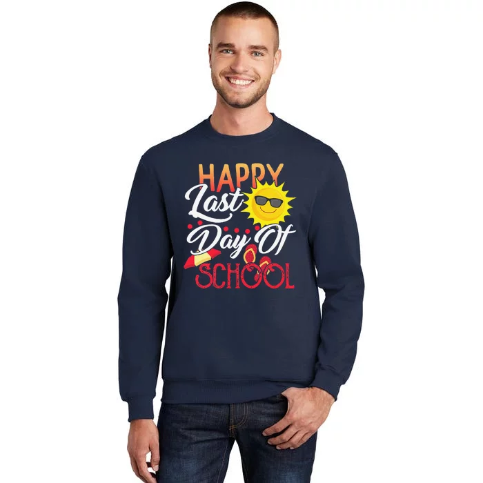 Happy Last Day Of School Teacher Student Graduation Summer Cute Sweatshirt