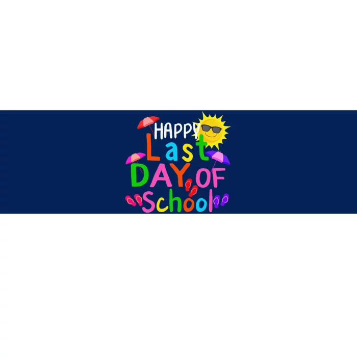 Happy Last Day Of School Teacher Student Graduation Summer Gift Bumper Sticker