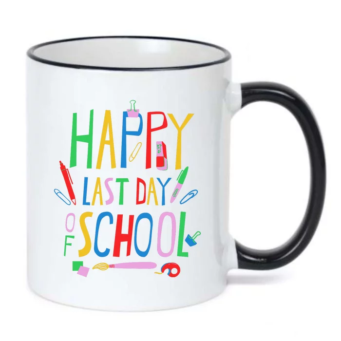 Happy Last Day Of School Teacher School's Out Black Color Changing Mug