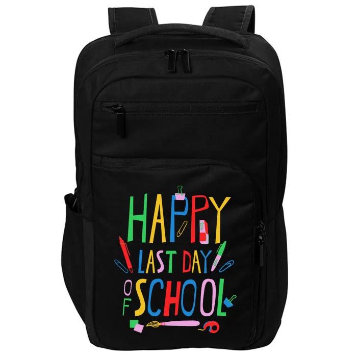 Happy Last Day Of School Teacher School's Out Impact Tech Backpack