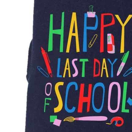 Happy Last Day Of School Teacher School's Out Doggie 3-End Fleece Hoodie