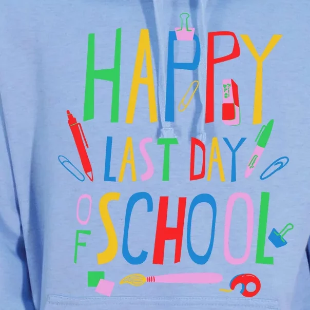 Happy Last Day Of School Teacher School's Out Unisex Surf Hoodie