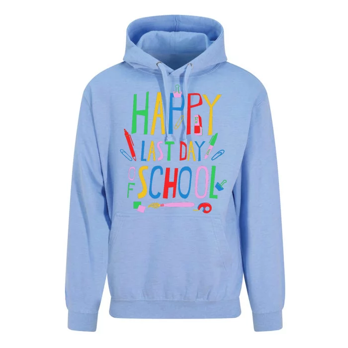 Happy Last Day Of School Teacher School's Out Unisex Surf Hoodie