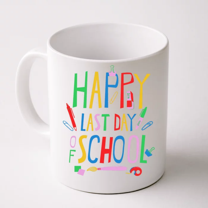 Happy Last Day Of School Teacher School's Out Front & Back Coffee Mug