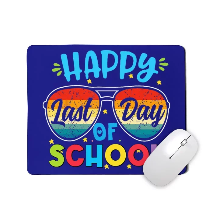 Happy Last Day Of School Teacher Student Graduation Mousepad