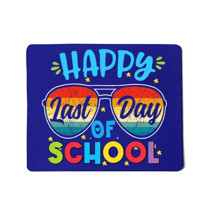 Happy Last Day Of School Teacher Student Graduation Mousepad