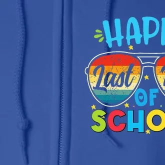 Happy Last Day Of School Teacher Student Graduation Full Zip Hoodie