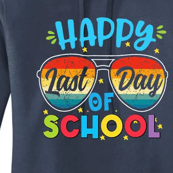 Happy Last Day Of School Teacher Student Graduation Women's Pullover Hoodie