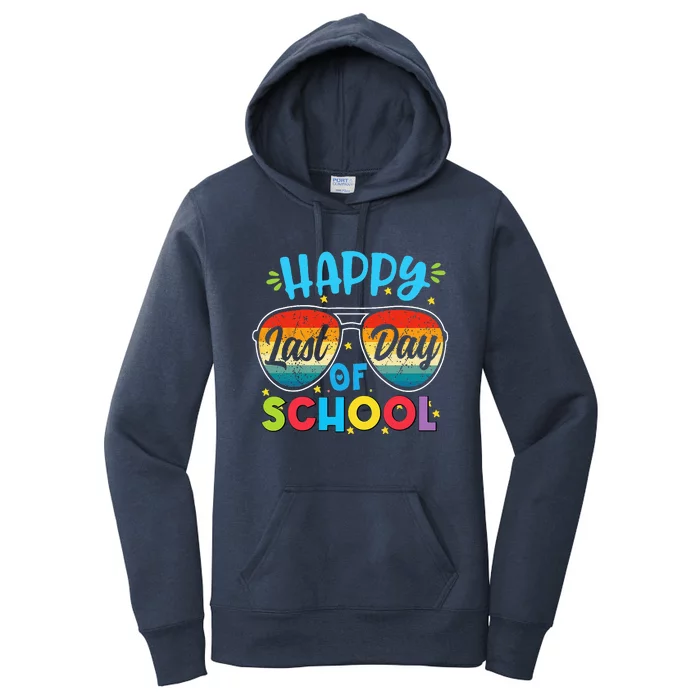 Happy Last Day Of School Teacher Student Graduation Women's Pullover Hoodie