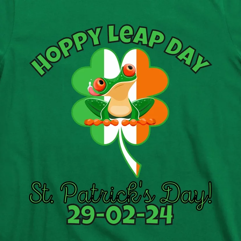 Hoppy Leap Day February 29 Frog St Patricks Day T-Shirt