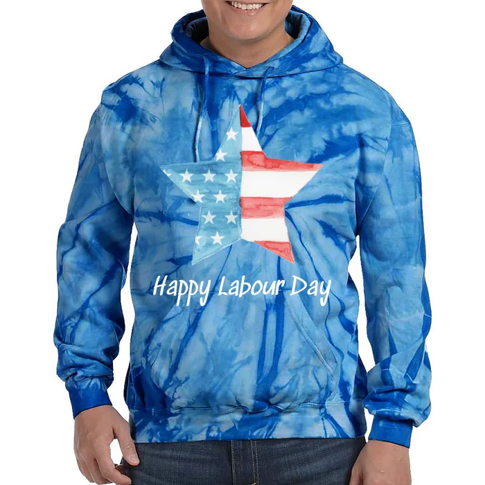 Happy Labor Day Federal Holiday Tee Love America Funny Gift Tie Dye Hoodie