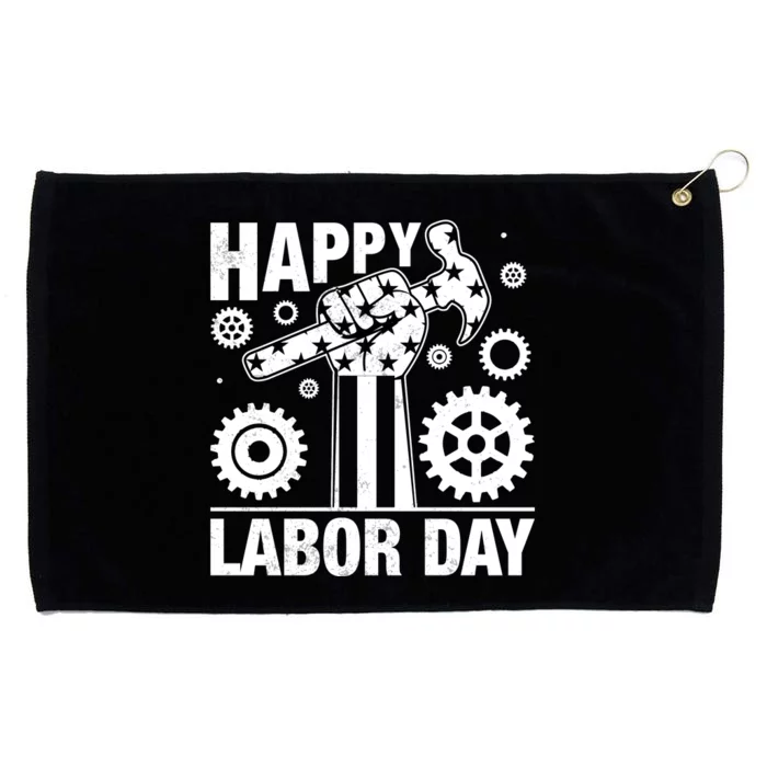 Happy Labor Day Gift Grommeted Golf Towel