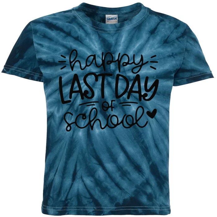 Happy Last Day Of Schools Teacher Student Graduation Funny Kids Tie-Dye T-Shirt