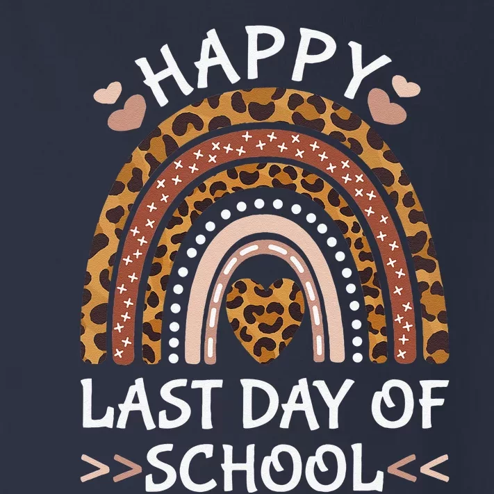 Happy Last Day Of School Teacher Rainbow Women End Of School Toddler Long Sleeve Shirt