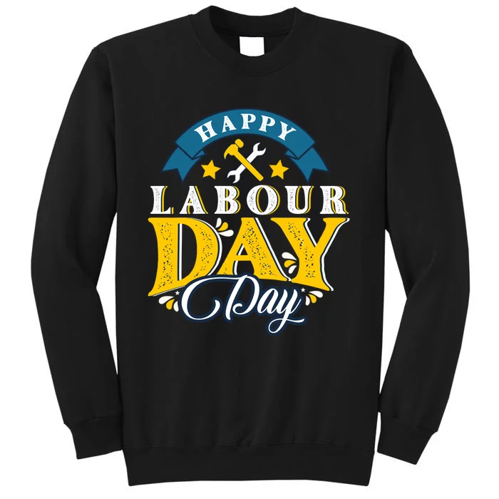 Happy Labor Day Celebration Graphic Sweatshirt