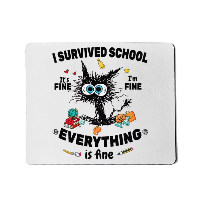 Happy Last Day Of School Teacher Student Graduation Mousepad