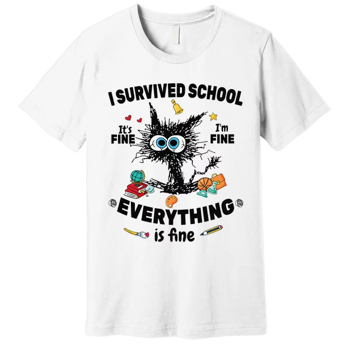 Happy Last Day Of School Teacher Student Graduation Premium T-Shirt