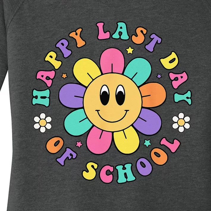 Happy Last Day Of School Hello Summer Teacher Student Women's Perfect Tri Tunic Long Sleeve Shirt