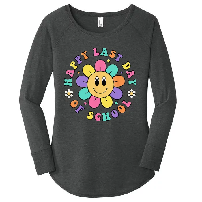 Happy Last Day Of School Hello Summer Teacher Student Women's Perfect Tri Tunic Long Sleeve Shirt