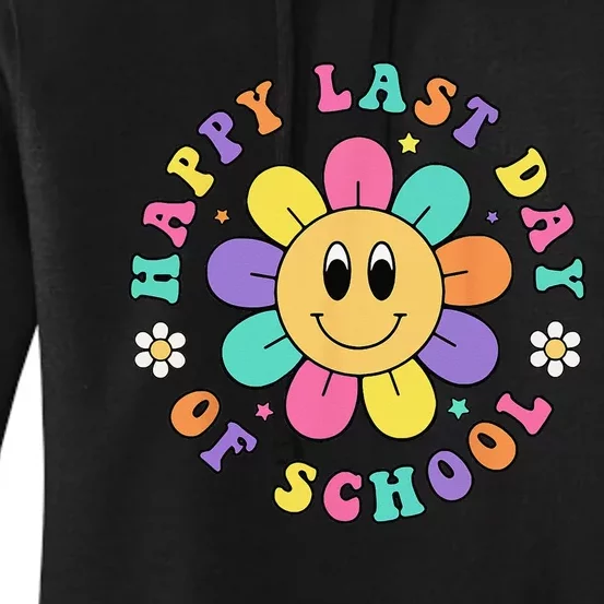 Happy Last Day Of School Hello Summer Teacher Student Women's Pullover Hoodie