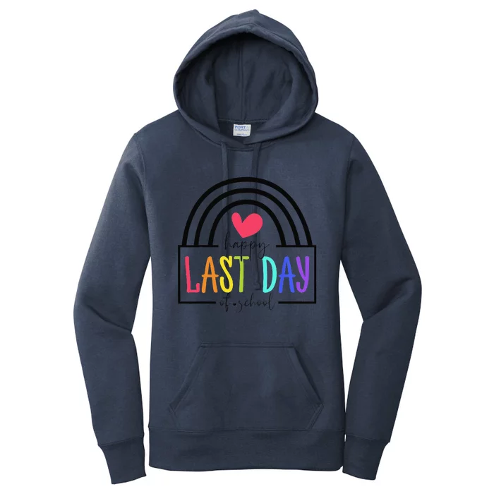 Happy Last Day Of School Teacher Student GraduationCute Love Women's Pullover Hoodie