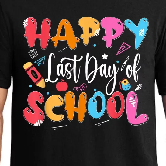 Happy Last Day Of School Teacher Last Month Of School Pajama Set