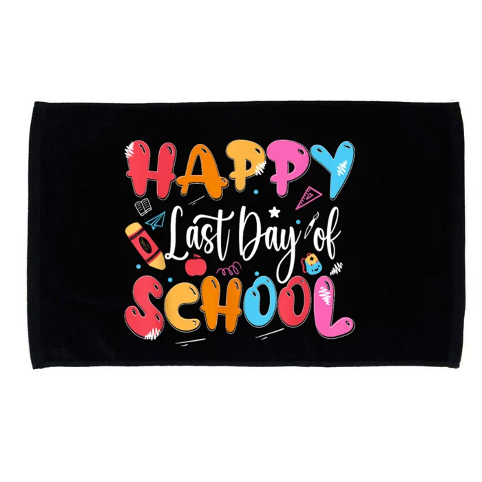 Happy Last Day Of School Teacher Last Month Of School Microfiber Hand Towel