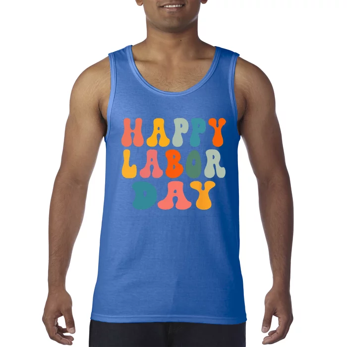 Happy Labor Day Rainbow Labor Day Tank Top