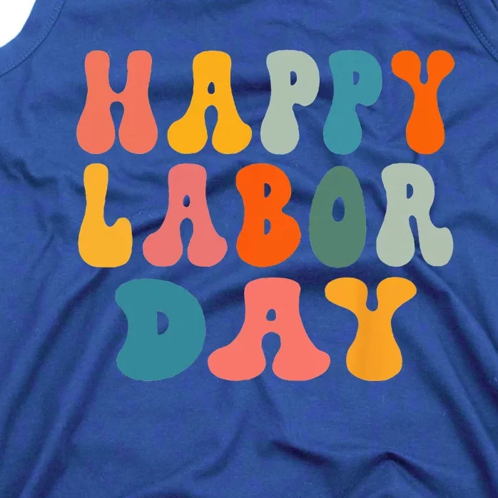 Happy Labor Day Rainbow Labor Day Tank Top