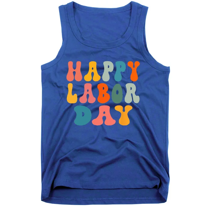 Happy Labor Day Rainbow Labor Day Tank Top