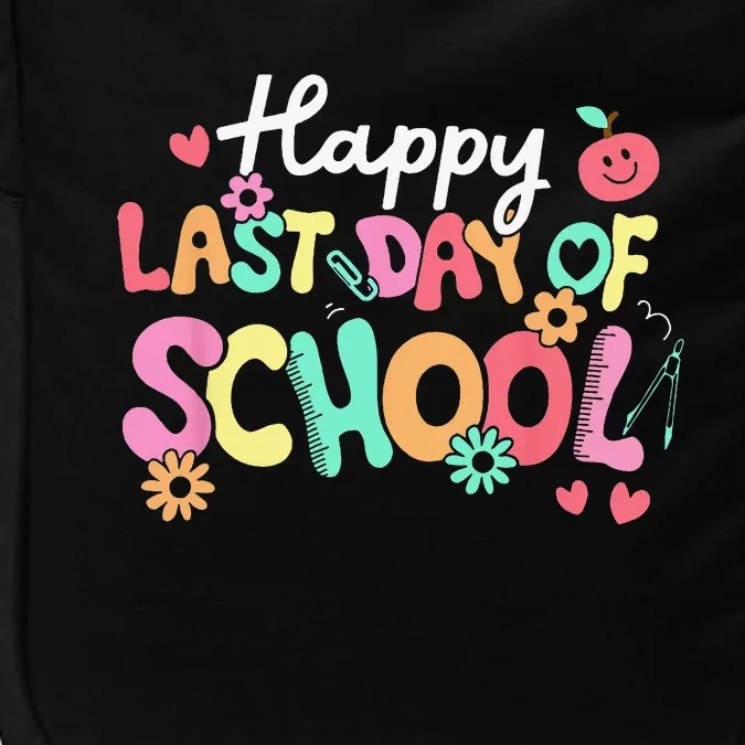 Happy Last Day Of School Teacher Student Graduation Impact Tech Backpack