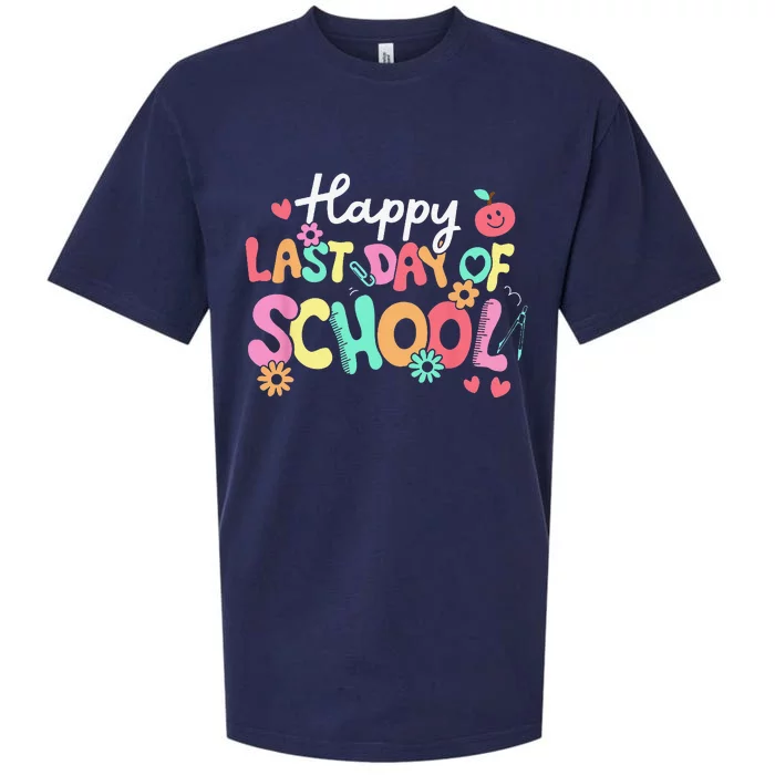 Happy Last Day Of School Teacher Student Graduation Sueded Cloud Jersey T-Shirt