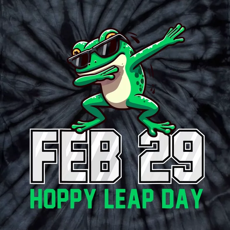 Hoppy Leap Day Frog Funny Leap Year Leapling Humor Pun Tie-Dye T-Shirt