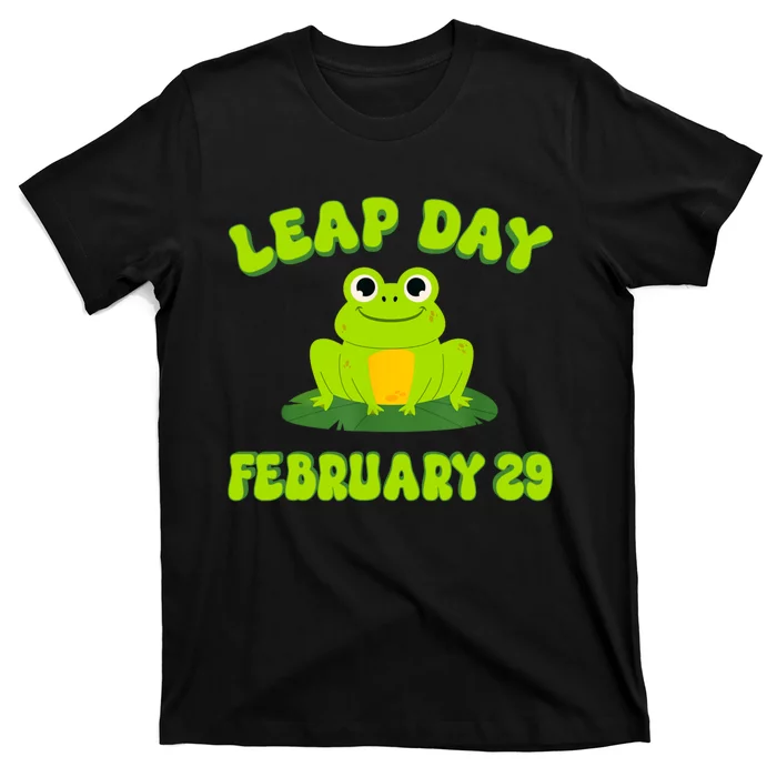 Happy Leap Day Year 2024 February 29th Funny Frog Lovers T-Shirt