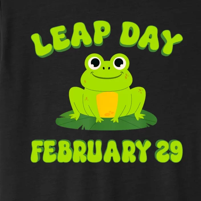 Happy Leap Day Year 2024 February 29th Funny Frog Lovers ChromaSoft Performance T-Shirt