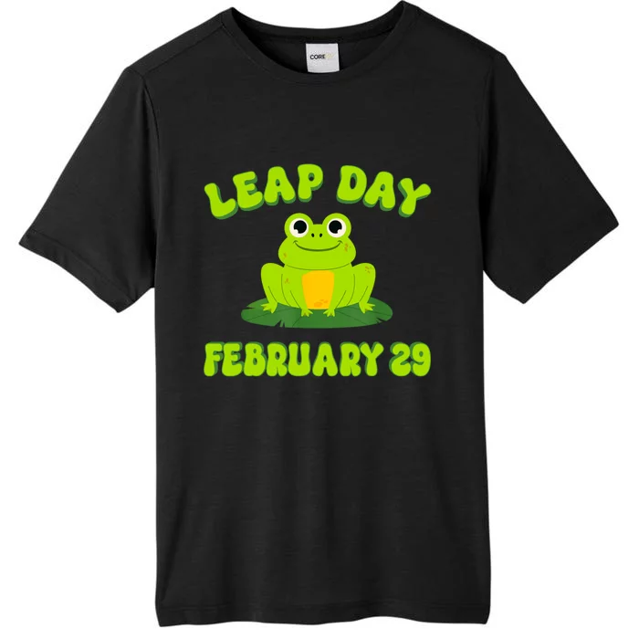 Happy Leap Day Year 2024 February 29th Funny Frog Lovers ChromaSoft Performance T-Shirt