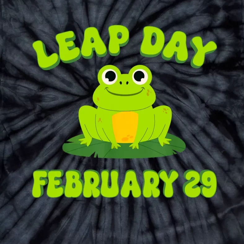 Happy Leap Day Year 2024 February 29th Funny Frog Lovers Tie-Dye T-Shirt