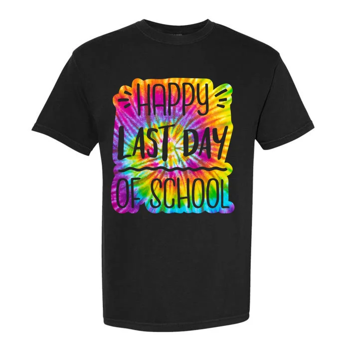 Happy Last Day Of School Rainbow Dye Garment-Dyed Heavyweight T-Shirt