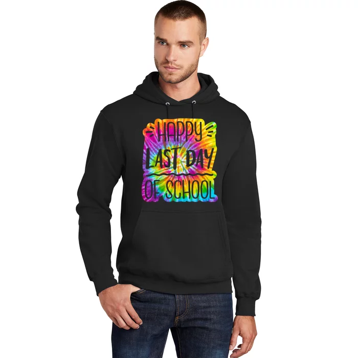 Happy Last Day Of School Rainbow Dye Hoodie