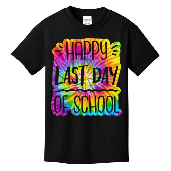 Happy Last Day Of School Rainbow Dye Kids T-Shirt