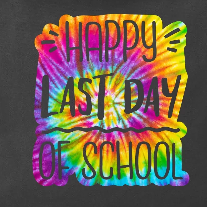 Happy Last Day Of School Rainbow Dye Zip Tote Bag