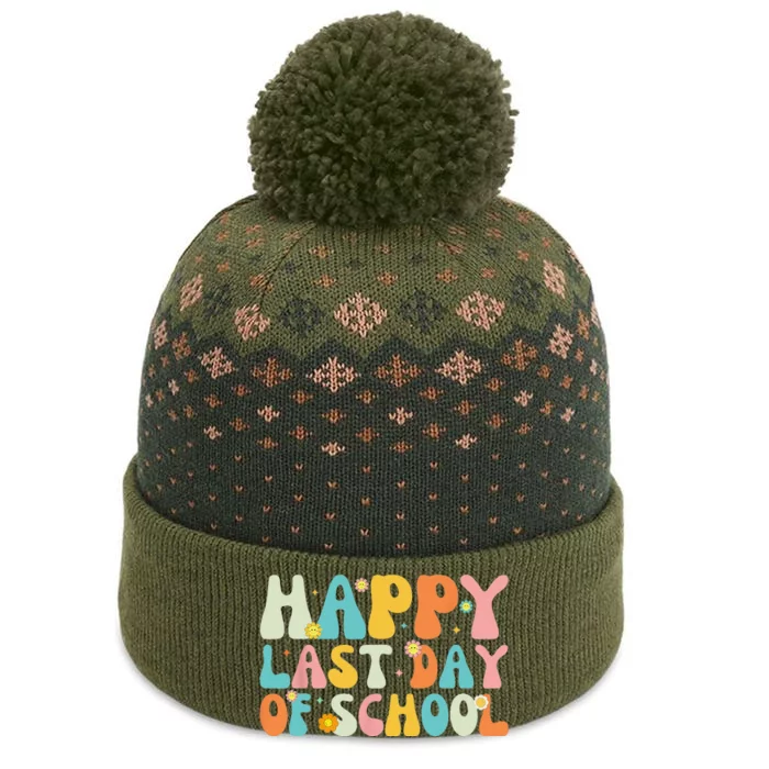 Happy Last day of School Teacher Student Graduation The Baniff Cuffed Pom Beanie