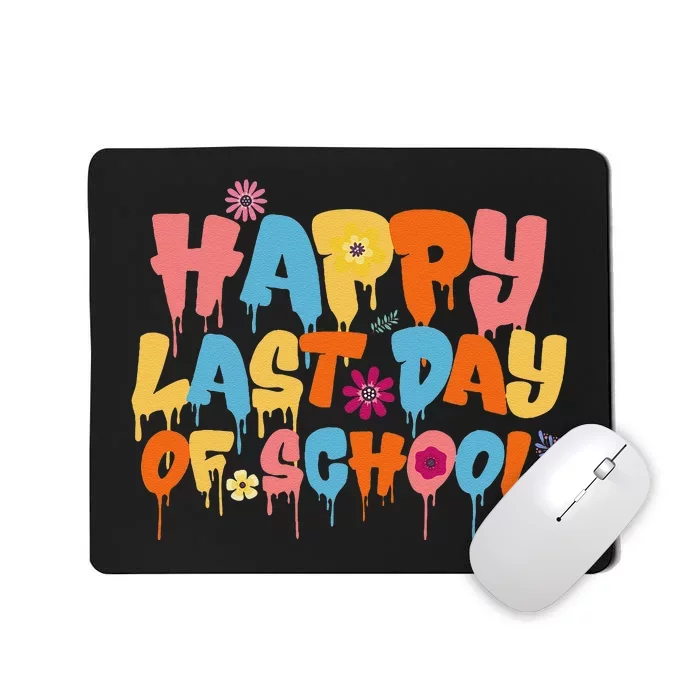 Happy Last Day of School Teacher Student Graduation Mousepad