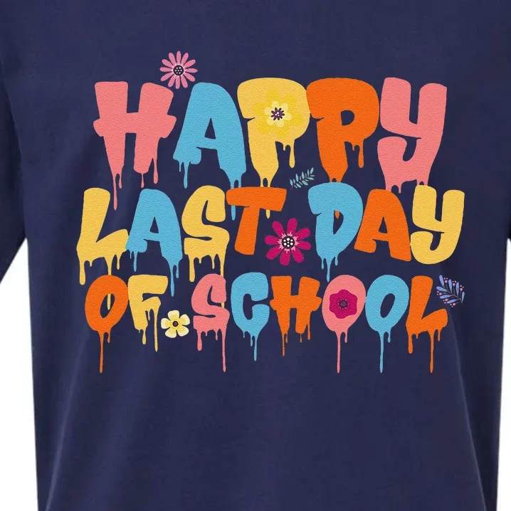 Happy Last Day of School Teacher Student Graduation Sueded Cloud Jersey T-Shirt