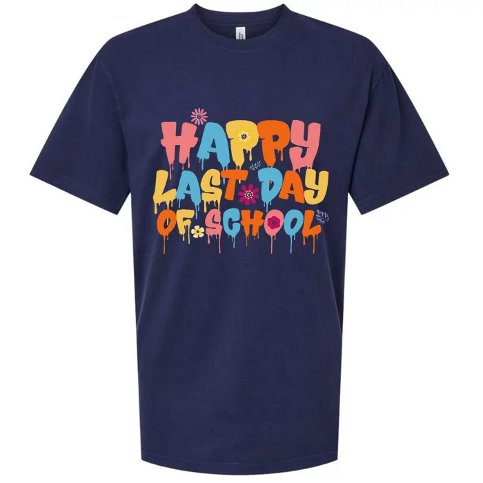 Happy Last Day of School Teacher Student Graduation Sueded Cloud Jersey T-Shirt