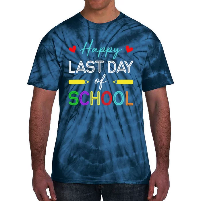 Happy Last Day Of School Teacher Student Summer Break Tie-Dye T-Shirt